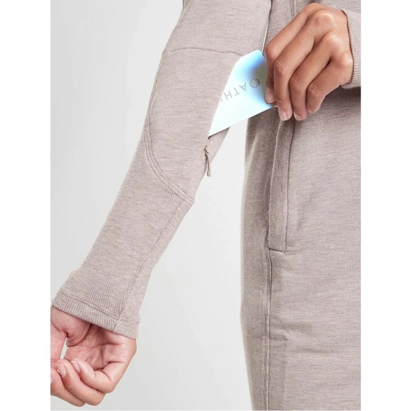 Athleta Balance Casual Dress With Pockets Tunic/Dress. Flora Mauve Heather XS - Picture 16 of 16